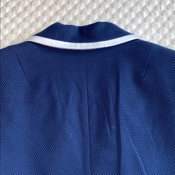 Blue Textured Blazer - Picture 7 of 9